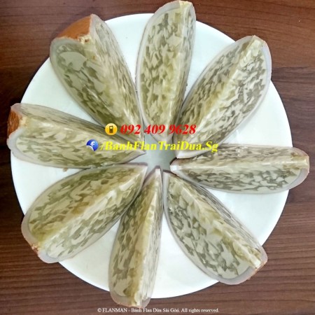 Vietnamese Durian Coconut Jelly Flan Cake