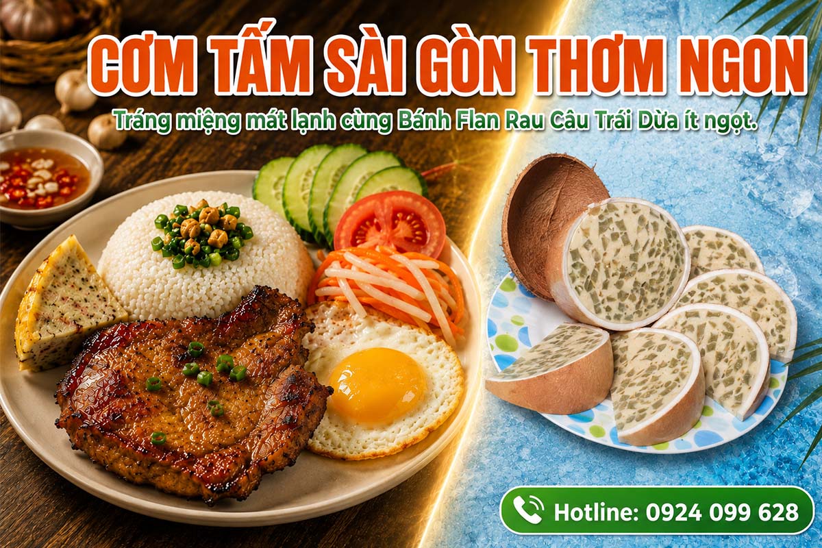 Cơm tấm Sài Gòn thơm ngon