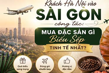 Khách Hà Nội Vào Sài Gòn Công Tác: Mua Đặc Sản Gì Làm Quà Biếu Sếp Tinh Tế Nhất?