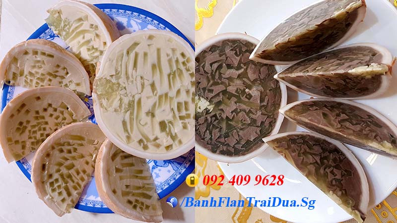 Bánh Flan Rau Câu Trái Dừa - Đặc Sản Sài Gòn